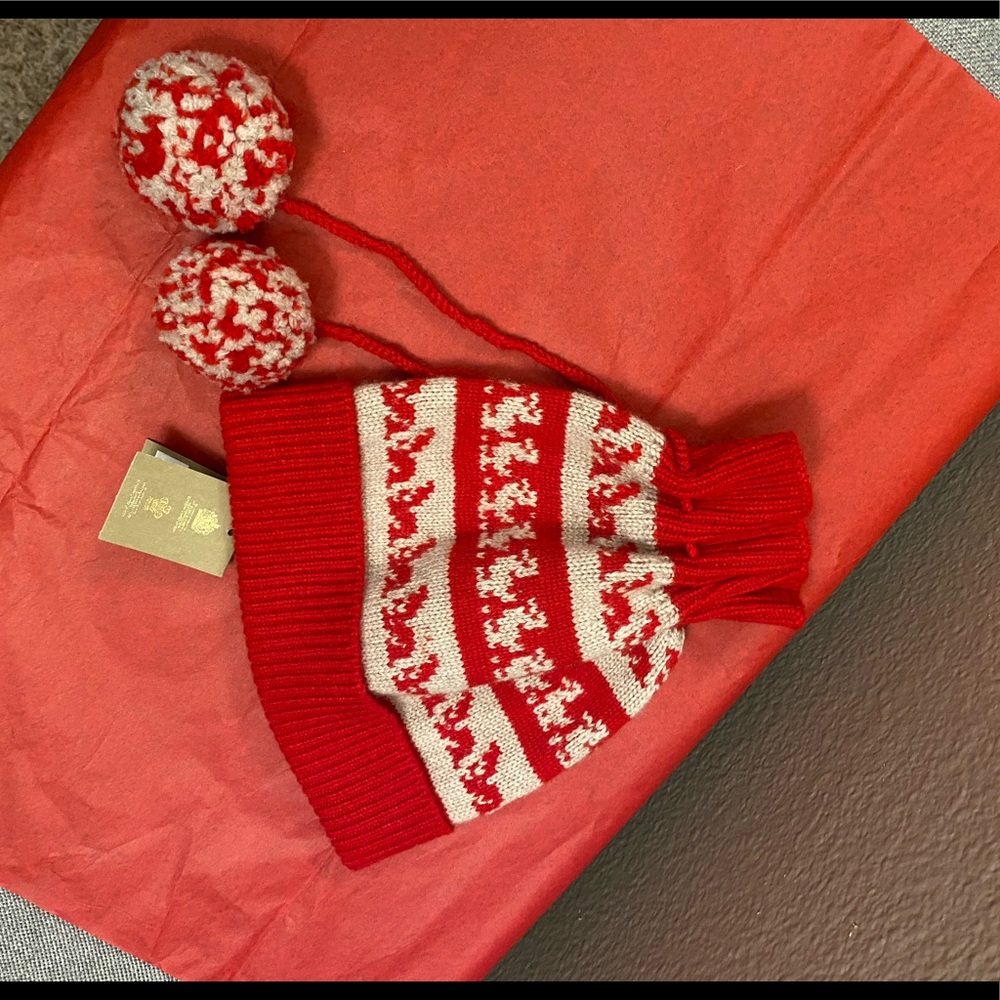 ❤️$195 Burberry Drawstring Wool/Cashmere Beanie NWT - Picture 2 of 5